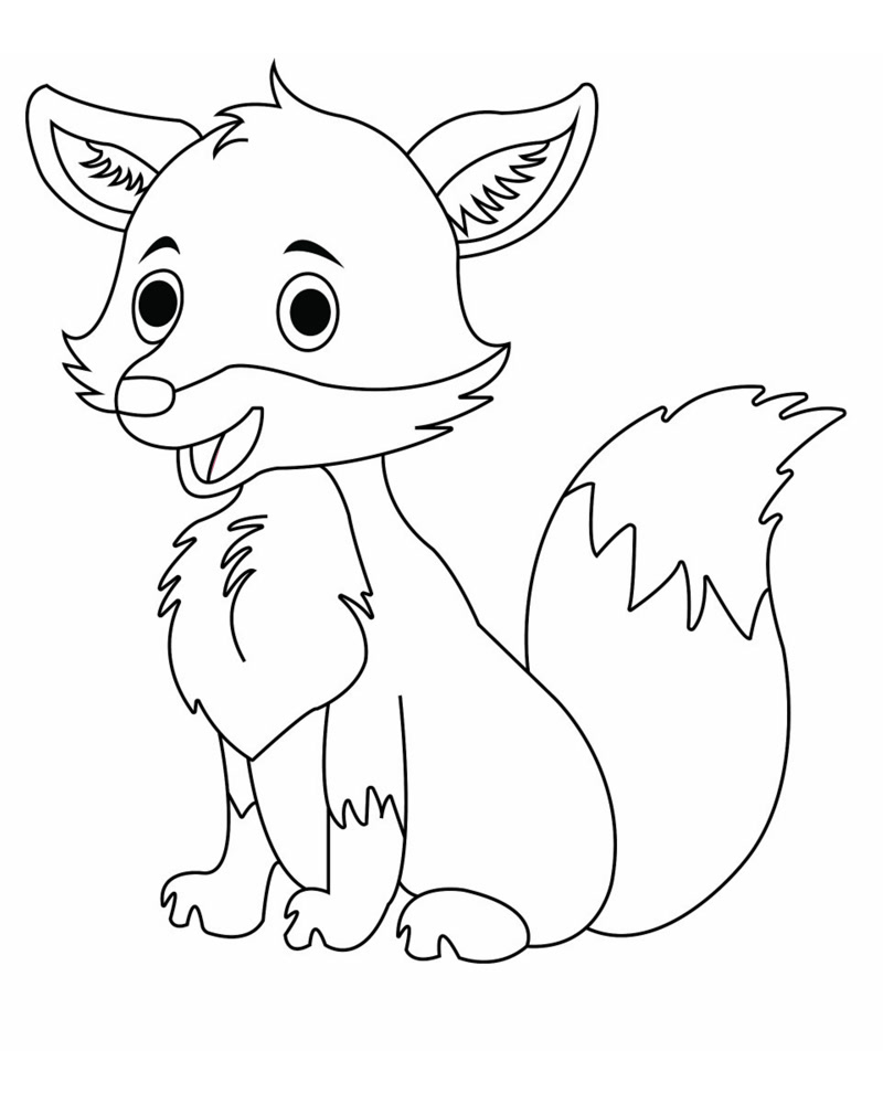 Coloriage Renard Rusé