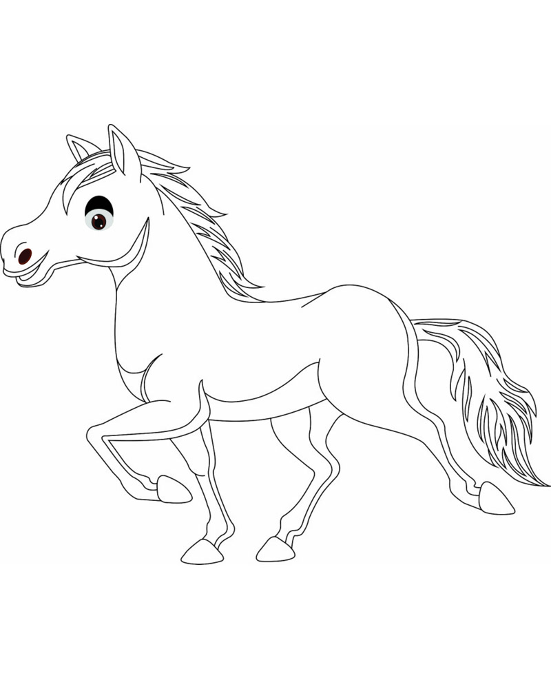 Coloriage Cheval Galop